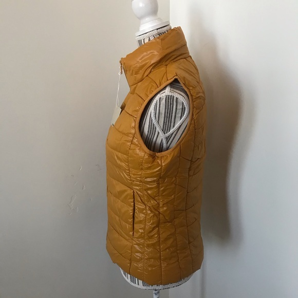 Mustard Quilted Padded Vest - Picture 5 of 11